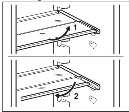 AEG-ELECTROLUX RCB83724KX - Verwenden einer zusammenschiebbaren Ablage - 1