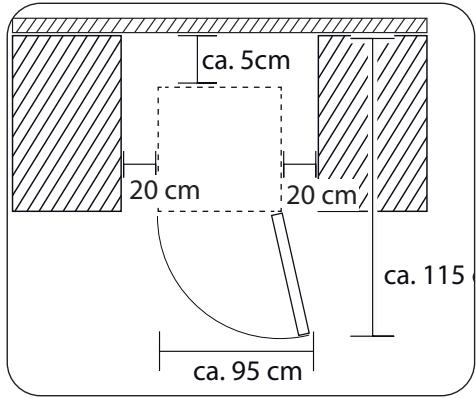 MEDION MD 37093 - Colocacion del aparato - 1