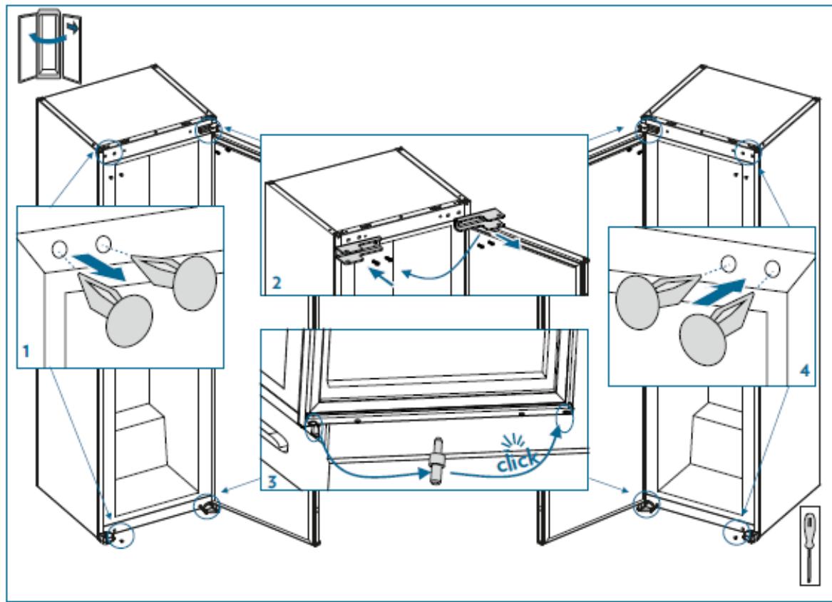 DE DIETRICH DFU1781FN - How to reverse the door - 1