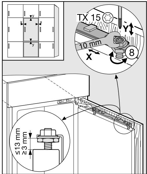 MIELE K 37683 IDF - Montage de la porte du meuble - 7