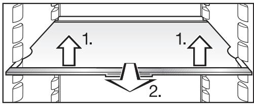 MIELE K 37683 IDF - Déplacement du plan de rangement/plan de rangement éclairé - 1