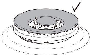 DELONGHI GEMMA 66 M - CORRETTO POSIZIONAMENTO DEL BRUCIATORE A TRIPLA CORONA - 9