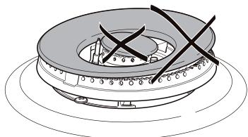 DELONGHI GEMMA 66 M - CORRETTO POSIZIONAMENTO DEL BRUCIATORE A TRIPLA CORONA - 7