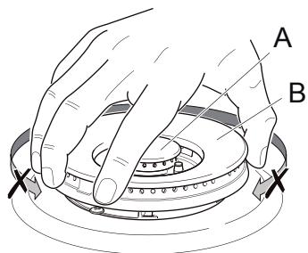 DELONGHI GEMMA 66 M - CORRETTO POSIZIONAMENTO DEL BRUCIATORE A TRIPLA CORONA - 8