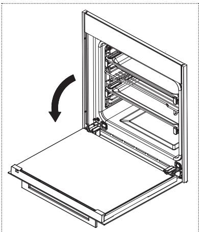 FRANKE CR 913 M XS DCT TFT - Retrait de la porte du four - 1
