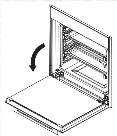 FRANKE CR 913 M XS DCT TFT - Removing the oven door - 1
