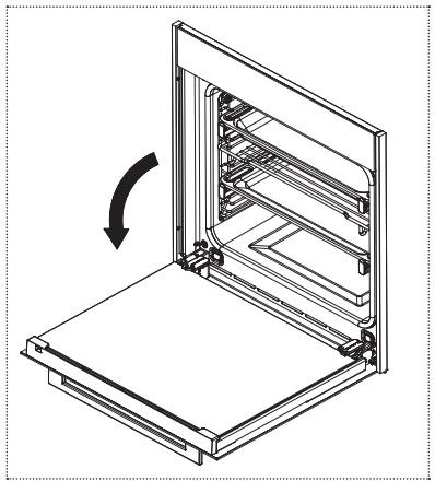 FRANKE CR 913 M XS DCT TFT - Removing and cleaning the internal glass panel from the oven door - 1