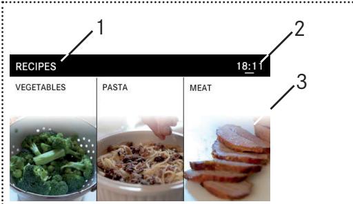 FRANKE CR 913 M XS DCT TFT - Menüsymbole in der Anzeige - 3