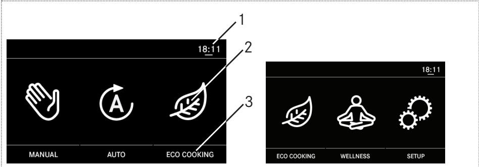 FRANKE CR 913 M XS DCT TFT - Simboli dei menu sul display - 1