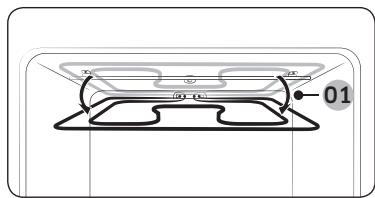 SAMSUNG NV75K3340RS - Paroi supérieure (modèles applicables uniquement) - 2