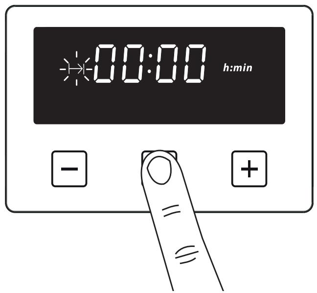 STOVES PRECISION DELUXE 100 EI - Réglage de la durée de cuisson (la durée de fonctionnement du four) - cuisson semi-automatique - 1