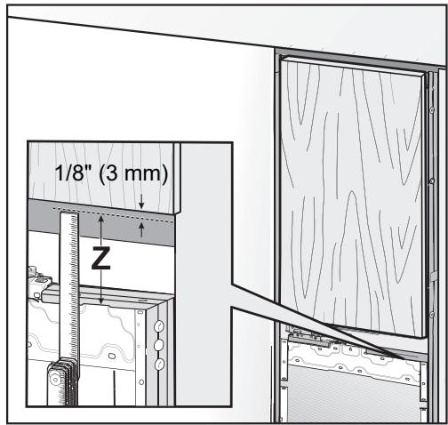 MIELE KF2982VI  -  KF 2982 Vi - Preparing the cabinet fronts - 17