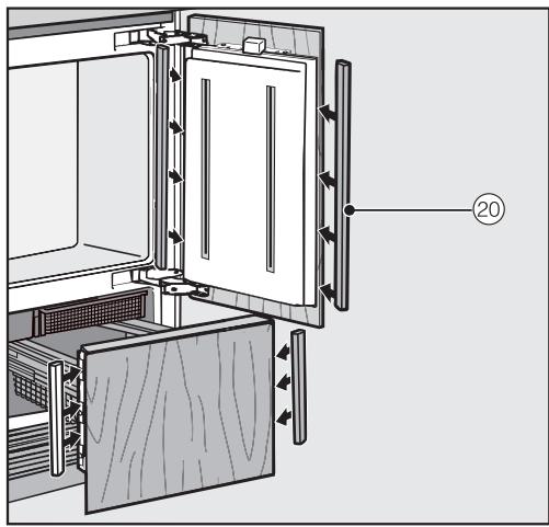 MIELE KF2982VI  -  KF 2982 Vi - Installing the cover in a side-by-side combination - 2
