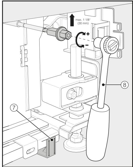 MIELE KF2982VI  -  KF 2982 Vi - Aligning the refrigeration appliance - 5