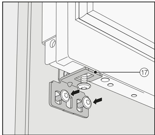 MIELE KF2982VI  -  KF 2982 Vi - Mounting the retaining brackets - 4
