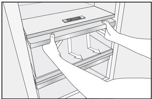 MIELE KF2982VI  -  KF 2982 Vi - Removing compartments from the Fridge Zone - 1