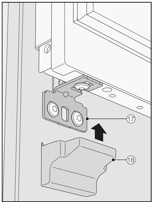 MIELE KF2982VI  -  KF 2982 Vi - Mounting the retaining brackets - 7
