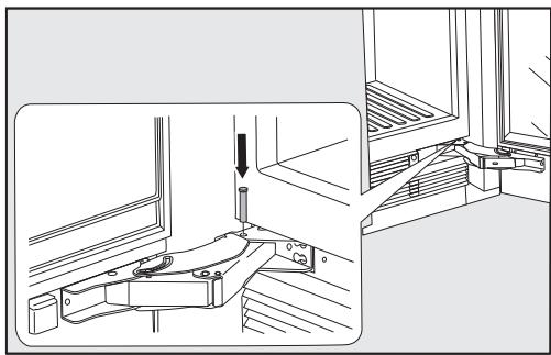 MIELE KF2982VI  -  KF 2982 Vi - Limiting the opening angle of the appliance doors - 2