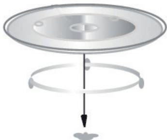 ESSENTIELB EM205S - Plateau tournant en verre - 1