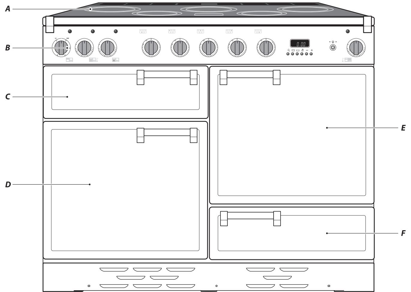 FALCON ELAN 110 INDUCTION RG - Vue d'Ensemble de la Cuisinière - 1