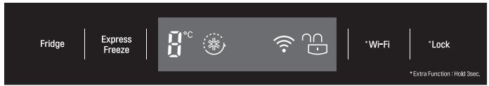 LG GTF916PZPYD - Commandes pour le compartiment réfrigérateur - 1