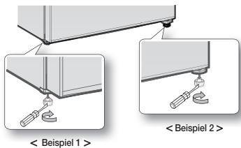 SAMSUNG RT5572DTBSP - AUSRICHTEN DES GERÄTS - 1
