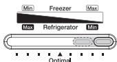SAMSUNG RT5572DTBSP - Einstellen der Temperatur im Gefrierabteil. - 1