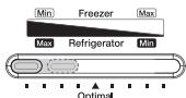 SAMSUNG RT5572DTBSP - Einstellen der Temperatur im Gefrierabteil. - 2