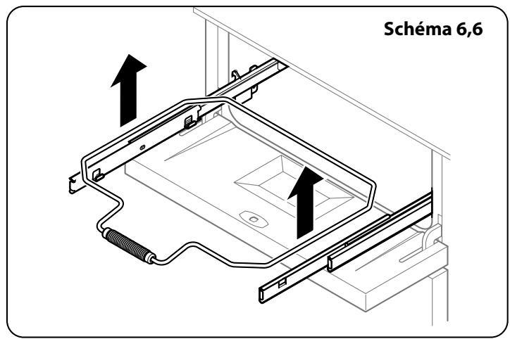 FALCON PROFESSIONAL MERCURY 1000 INDUCTION - Retrait du gril coulissant - 4