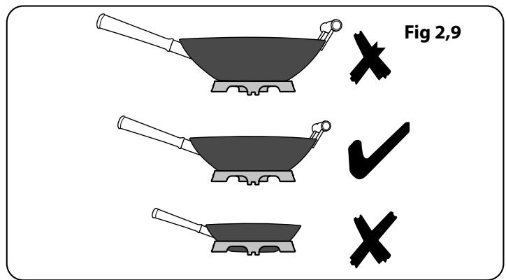 FALCON PROFESSIONAL MERCURY 1000 INDUCTION - Gril coulissant glide-out™ (fig 2,11) - 1