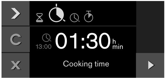 GAGGENAU BOP 210 131 - Setting a cooking time - 1