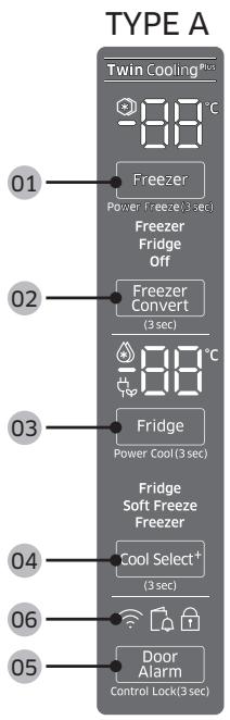 SAMSUNG RT62K7515BS - Feature panel - 1