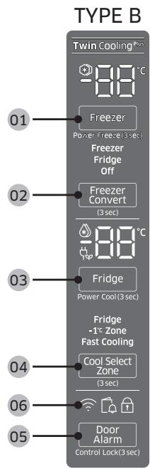 SAMSUNG RT62K7515BS - Feature panel - 2