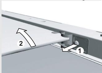 GORENJE E67110AW - Démontage des glissières ou chassin est en fil - 2
