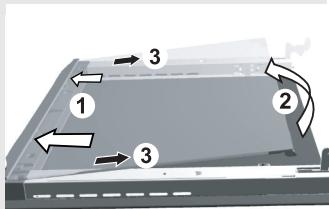 GORENJE E67110AW - Démontage des glissières ou chassin est en fil - 1