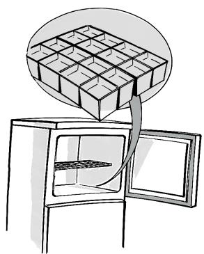 HOTPOINT HTM1722V - Producerea cuburilor de gheata - 2