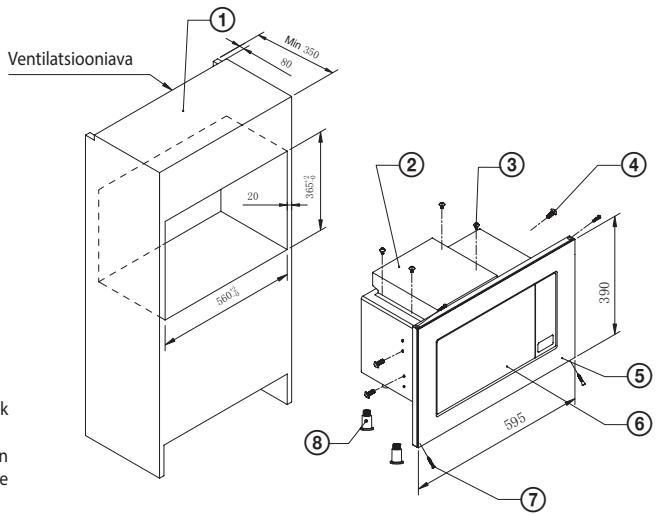 ECG MTD 2080 VGSS - Ahjuosade nimetused - 1