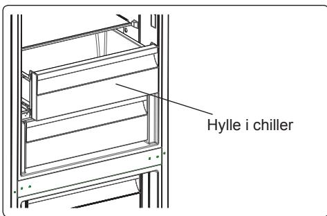 AEG-ELECTROLUX RCB636E4MW - Fjerne hyllen i kjoleden; - 1