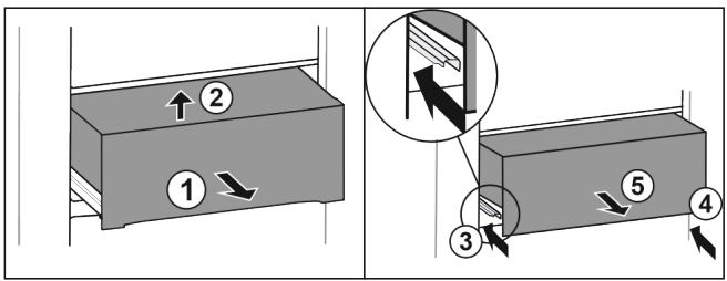 LIEBHERR ISKG 5Z1EA3 - Removing the drawer - 5