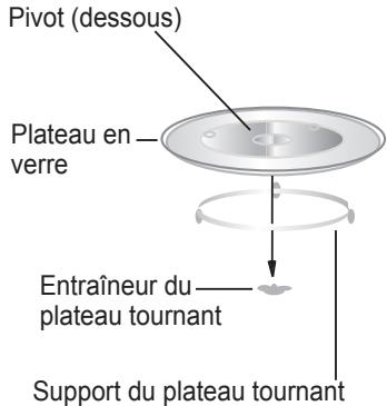 WHIRLPOOL MWO 850/SL - Installation du plateau tournant - 1