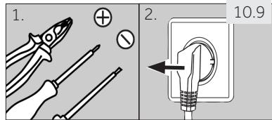 HAIER A3FE635CGJE - A3FE635CMJ - Étapes de montage (fig. 10.9): - 1