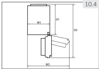 HAIER A3FE635CGJE - A3FE635CMJ - Exigences en matière d'espace - 1