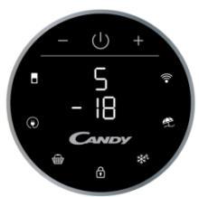 CANDY CMGN6184BN - ROND DISPLAY (INDIEN AANWEZIG) - 1