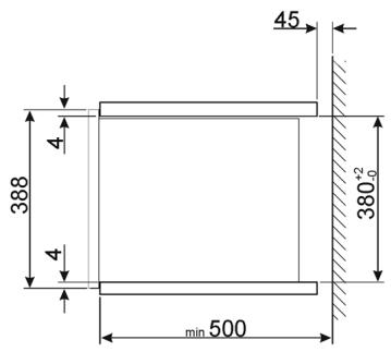 SMEG FMB425 - Dimensions de l'appareil (mm) - 2