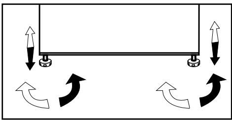 BEKO RCNE720E3VZXPN - Réglage des pieds - 1