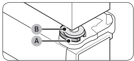 SAMSUNG RF23R62E3SR - Pour ajuster la hauteur d'une porte : - 2