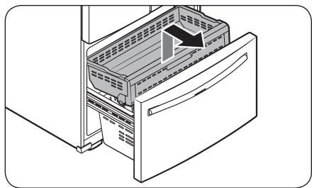 SAMSUNG RF23R62E3SR - Retrait du tiroir du congélateur - 1