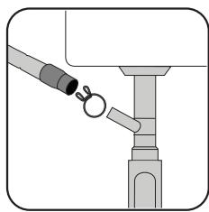 BEKO TDFV15315W - Raccordement du conduit d'évacuation - 1