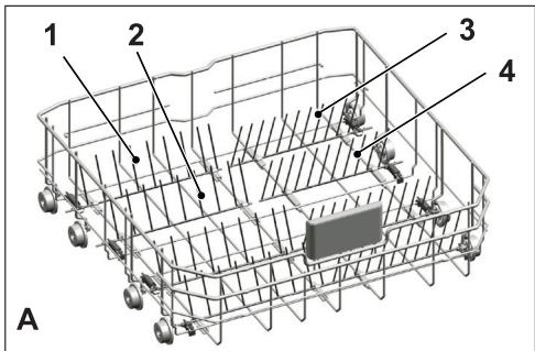 BEKO DIN36430 - Collapsible lower basket tines - 1