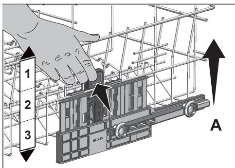 BEKO DIN36430 - Adjusting the height of the upper basket - 1